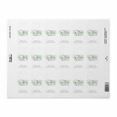 ミニキャンディバーラップグリーンワールドマップジャーニーテーマ ラベル (フルシート)