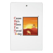 ミニキリストの頭字語クリップボード ミニクリップボード (裏面)