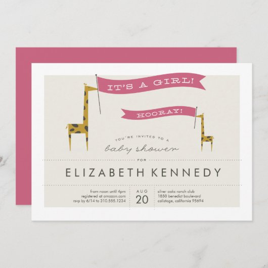 ミニキリン 招待状 (正面/裏面)