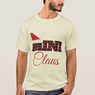 ミニクラウスのバッファローチェック キッズ クリスマスマッチング Tシャツ