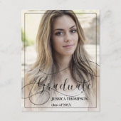 ミニクラス2025写真卒業招待状 エンクロージャーカード (正面)