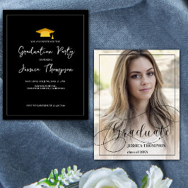 ミニクラス2025写真卒業招待状 エンクロージャーカード