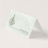 ミニクリスマスノートカード（お名前） 名刺 (正面)