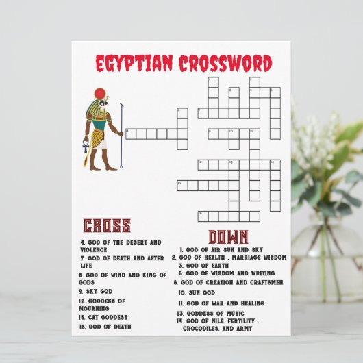 ミニクロスワードエジプトの太陽の神の十字語 シーズンカード (スタンド正面)