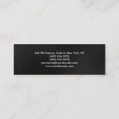 ミニグモダンレーレッドプロフェッショナルトレンディープレーン スキニー名刺 (裏面)