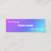 ミニグラデカラフルィエント名刺 スキニー名刺 (正面)