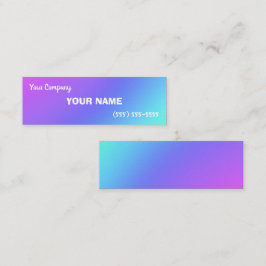 ミニグラデカラフルィエント名刺 スキニー名刺