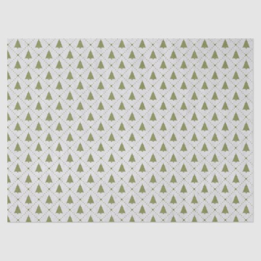 ミニグリーンクリスマスツリーの切り離し 薄葉紙 (正面)