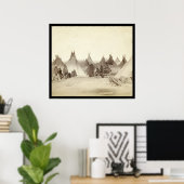 ミニコンジュインディアンティピキャンプSD 1891 ポスター (ホームオフィス)