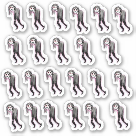 ミニゴシックカスタムカットビニールシール シール (正面)