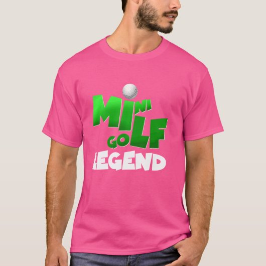 ミニゴルフの伝説 究極のプレーヤーデザイン Tシャツ (正面)