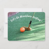 ミニゴルフの日 招待状 (正面)