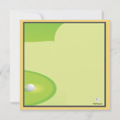 ミニゴルフゲーム招待状 招待状 (裏面)