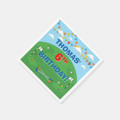 ミニゴルフパットパットボーイズバースデーパーティー スタンダードカクテルナプキン (角)