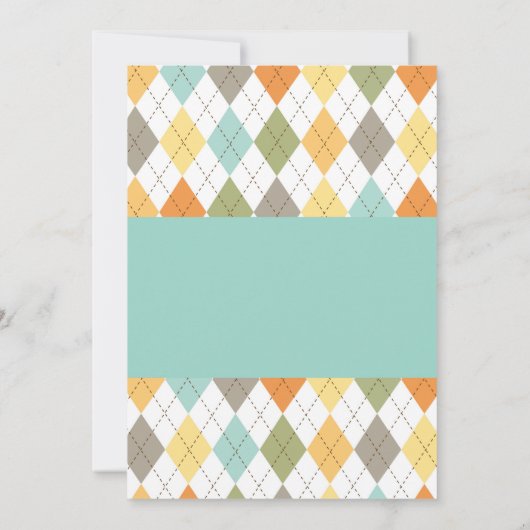 ミニゴルフボーイ誕生日の招待 招待状 (裏面)