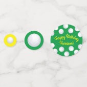 ミニゴルフボールバースデーパーティキッズスポーツ コンフェッティ (正面)