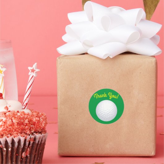 ミニゴルフボールバースデーパーティキッズスポーツ ラウンドシール (パーティー)