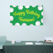 ミニゴルフボールバースデーパーティキッズスポーツ 横断幕 (トレードショー)