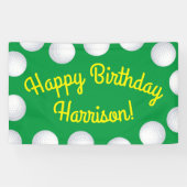 ミニゴルフボールバースデーパーティキッズスポーツ 横断幕 (横)