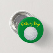 ミニゴルフボールバースデーパーティキッズスポーツ 缶バッジ (正面&裏面)