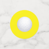 ミニゴルフボールバースデーパーティキッズブルー コンフェッティ (スモール正面)