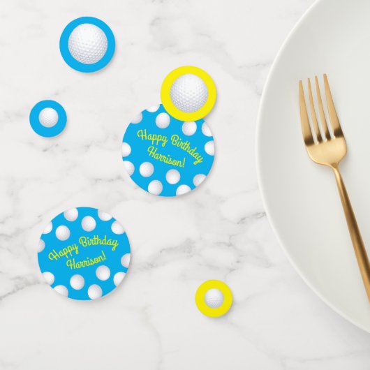 ミニゴルフボールバースデーパーティキッズブルー コンフェッティ (グループ)