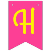 ミニゴルフボール誕生日パーティキッズピンク バンティングフラッグ (第2の旗)