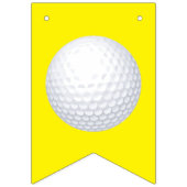 ミニゴルフボール誕生日パーティキッズピンク バンティングフラッグ (第1の旗)