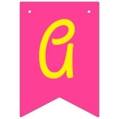 ミニゴルフボール誕生日パーティキッズピンク バンティングフラッグ (第3の旗)