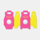 ミニゴルフボール誕生日パーティキッズピンク フェイバーボックス (折り畳みなし)