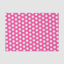 ミニゴルフボール誕生日パーティキッズピンク 薄葉紙