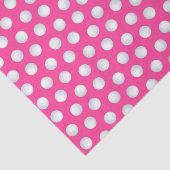 ミニゴルフボール誕生日パーティキッズピンク 薄葉紙 (詳細)