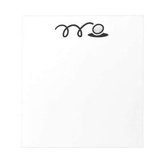 ミニゴルフメモ帳 ノートパッド (正面)