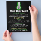 ミニゴルフロゴ、ミニゴルフコースズ広告ーズ チラシ (手)