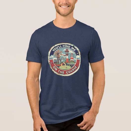ミニゴルフ好き トライブレンドTシャツ (正面)