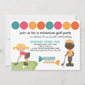 ミニゴルフ特別リクエスト招待状 招待状 (正面)