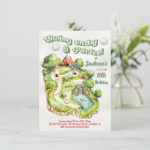 ミニゴルフ誕生日パルティー 招待状 (スタンド正面)