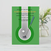 ミニゴルフ誕生日パーティーの招待状 招待状 (スタンド正面)