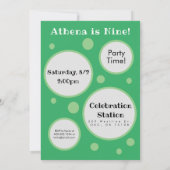 ミニゴルフ パットパットパーティー招待状 招待状 (裏面)