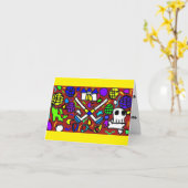 ミニゴルフHappy Father's day カード (黄色い花)