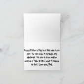 ミニゴルフHappy Father's day カード (内部)