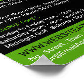 ミニゴ熱狂するルフコースのゴルファー広告 ポスター (角)