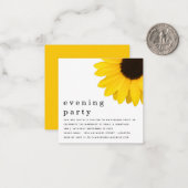 ミニサイズひまわり新生夕べパーティー ノートカード (正面/裏面インサイチュ)