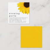ミニサイズひまわり新生夕べパーティー ノートカード (正面/裏面)