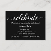 ミニサイズグラッドフォト招待状カード エンクロージャーカード (裏面)