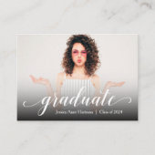 ミニサイズグラッドフォト招待状カード エンクロージャーカード (正面)