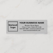 ミニサイズグレーカードのビジネスブランド スキニー名刺 (正面)