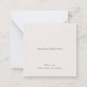 ミニサイズジョイラブピースエンジェルホリデーカード ノートカード (裏面)