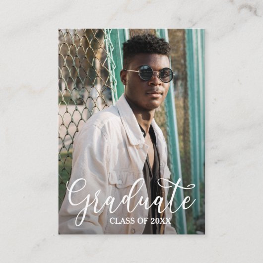 ミニサイズフォト2025卒業への招待 エンクロージャーカード (正面)