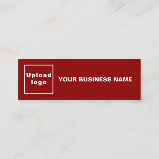 ミニサイズレッドカードのビジネスブランド スキニー名刺 (裏面)
